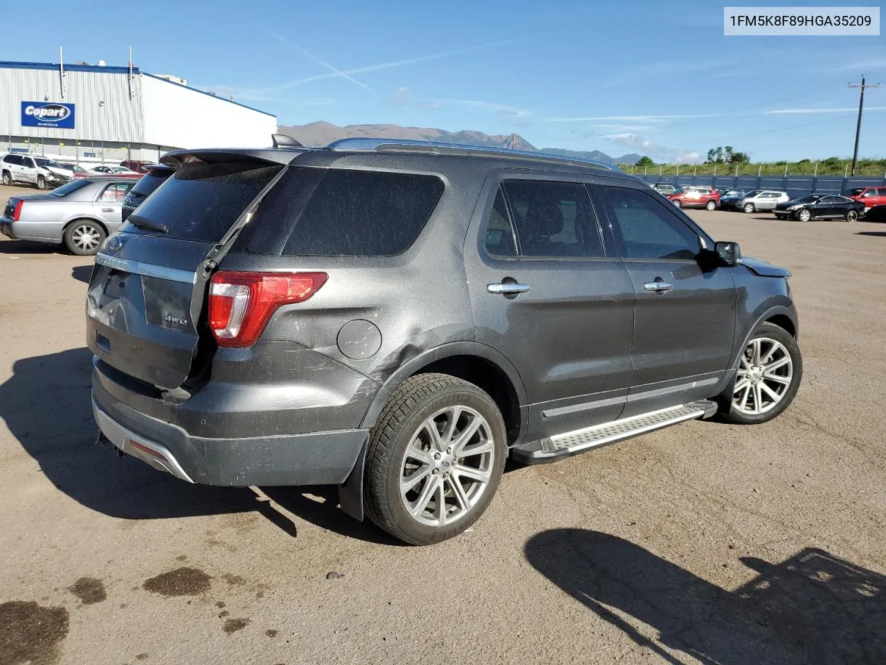 2017 Ford Explorer Limited VIN: 1FM5K8F89HGA35209 Lot: 57074314