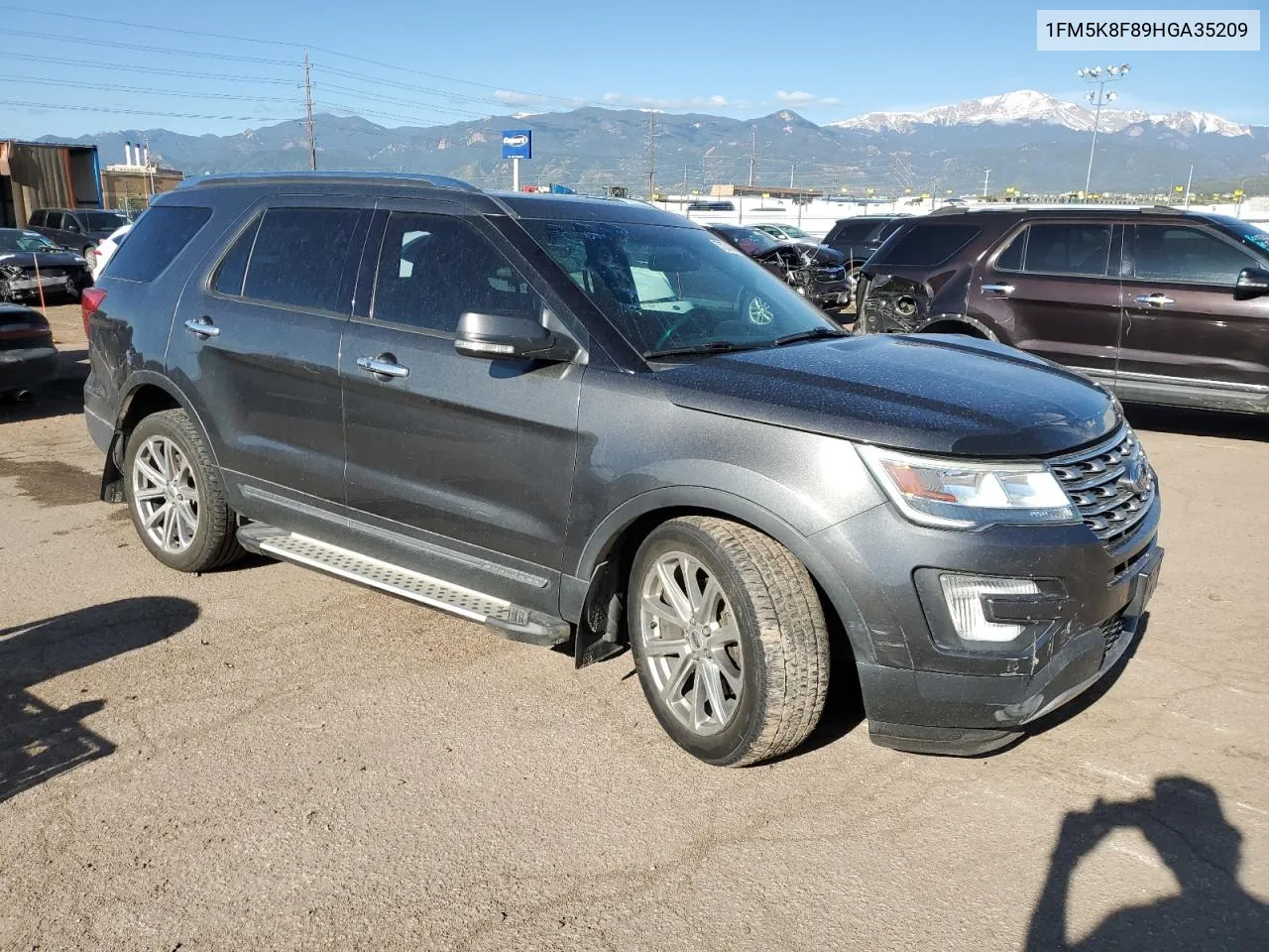 2017 Ford Explorer Limited VIN: 1FM5K8F89HGA35209 Lot: 57074314