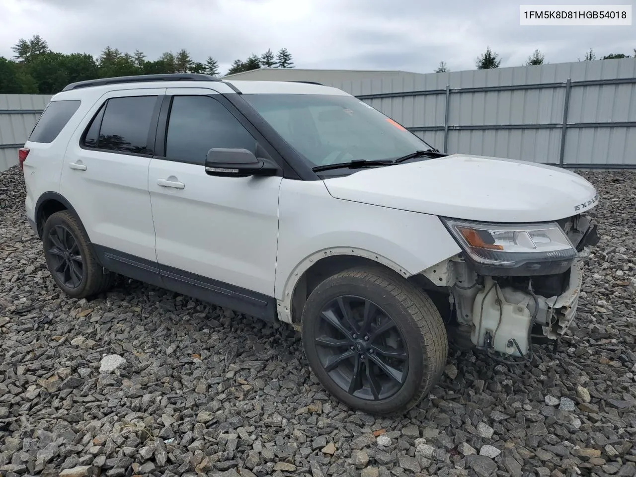 2017 Ford Explorer Xlt VIN: 1FM5K8D81HGB54018 Lot: 57753394