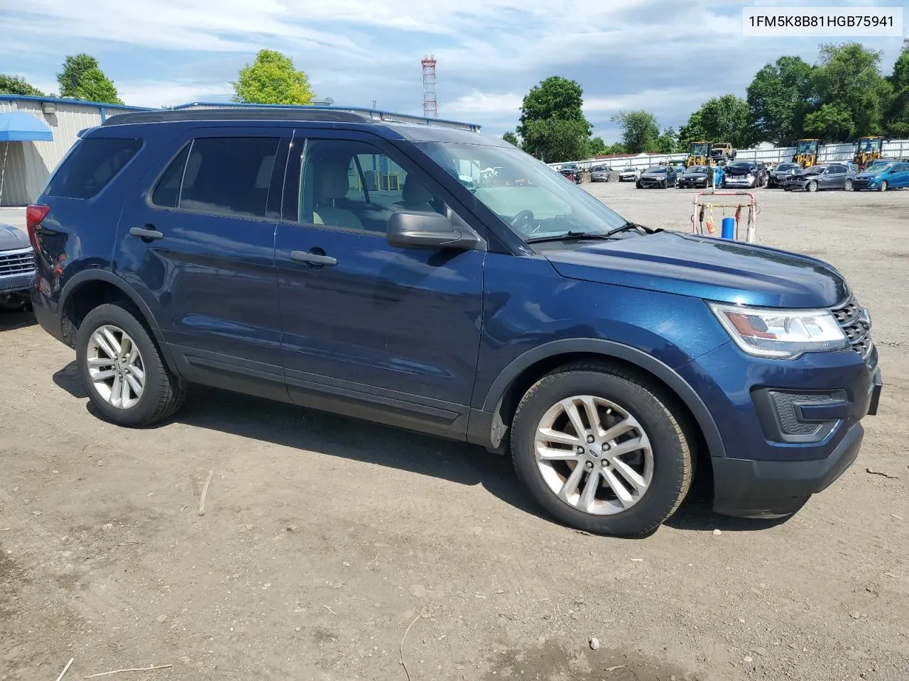 2017 Ford Explorer VIN: 1FM5K8B81HGB75941 Lot: 57893764