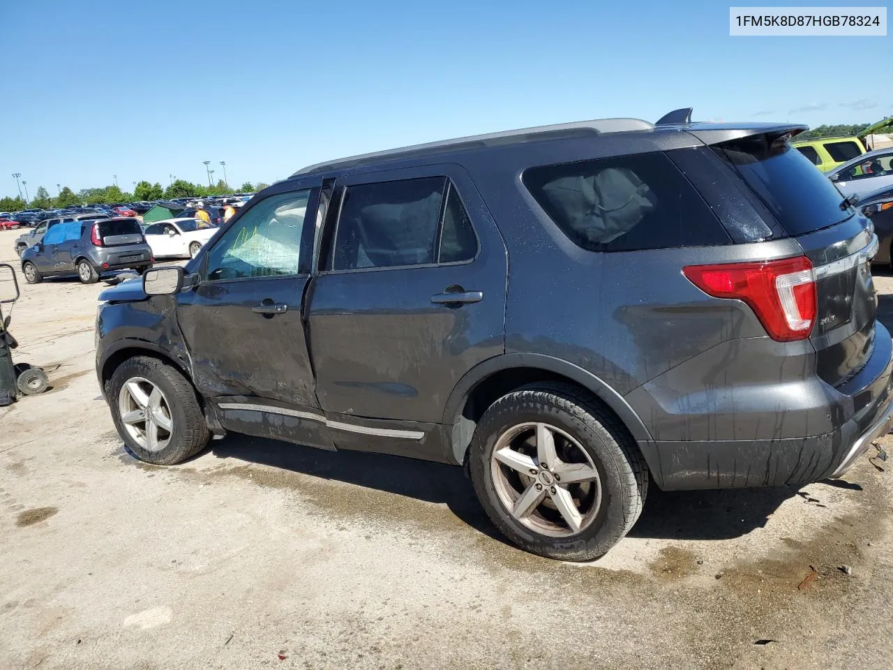 2017 Ford Explorer Xlt VIN: 1FM5K8D87HGB78324 Lot: 57938924