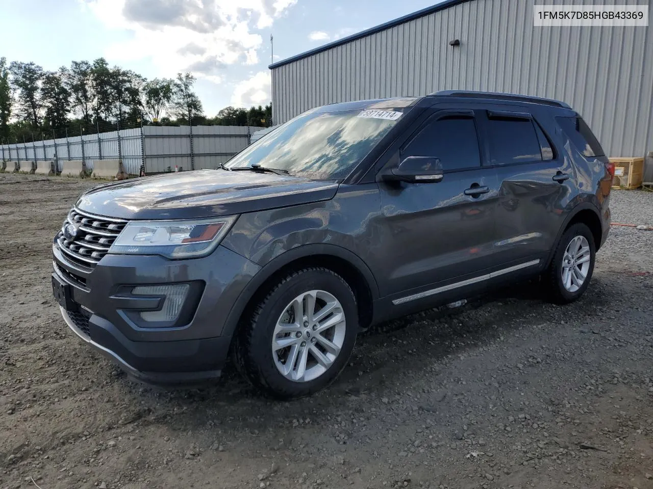 2017 Ford Explorer Xlt VIN: 1FM5K7D85HGB43369 Lot: 58714714