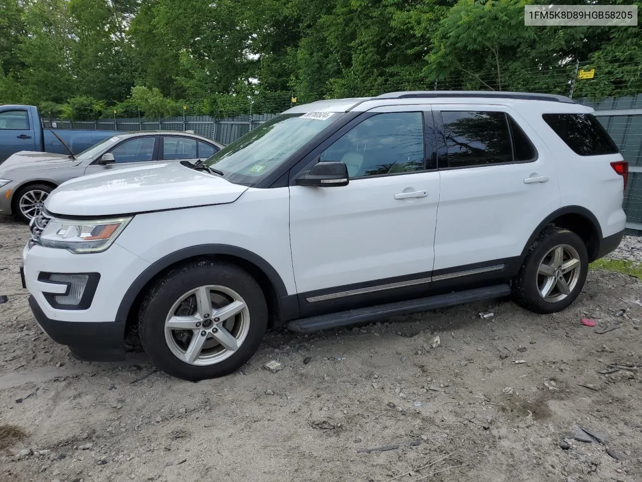 2017 Ford Explorer Xlt VIN: 1FM5K8D89HGB58205 Lot: 58760524