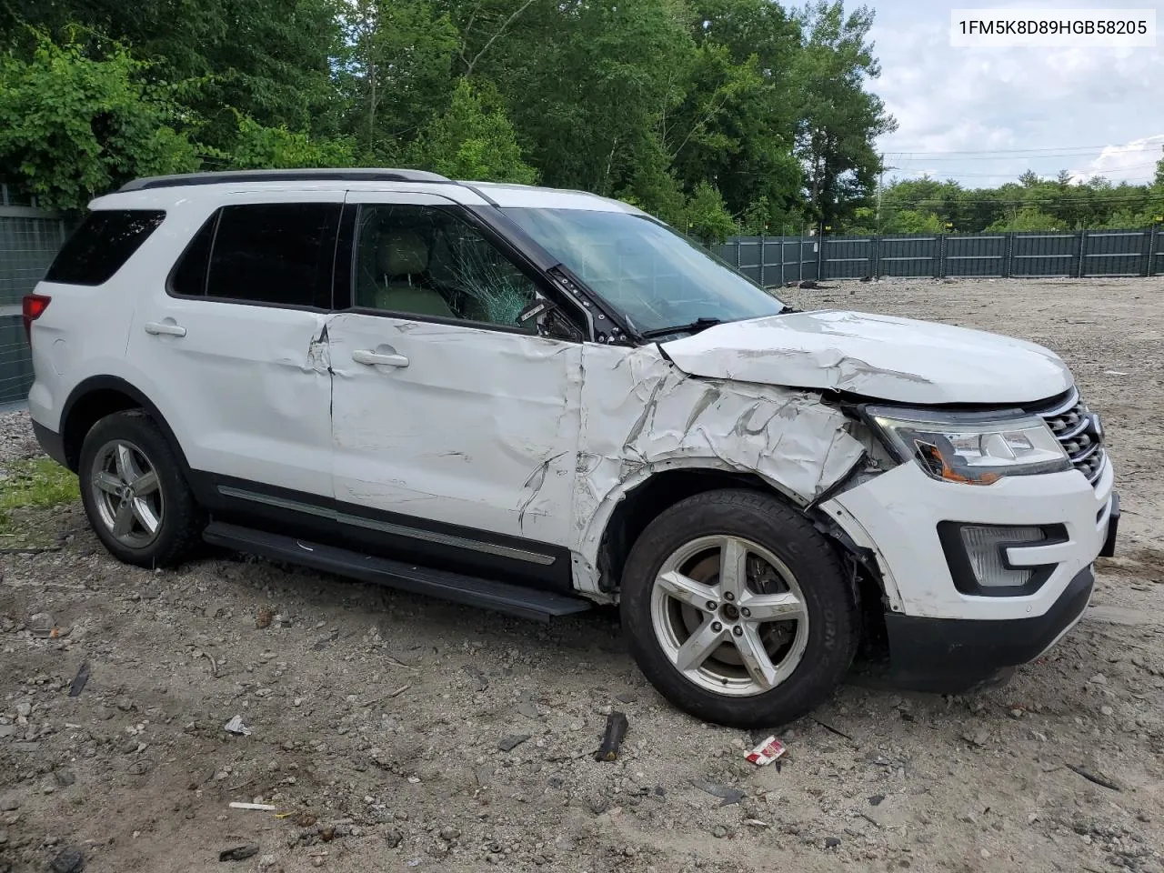 2017 Ford Explorer Xlt VIN: 1FM5K8D89HGB58205 Lot: 58760524