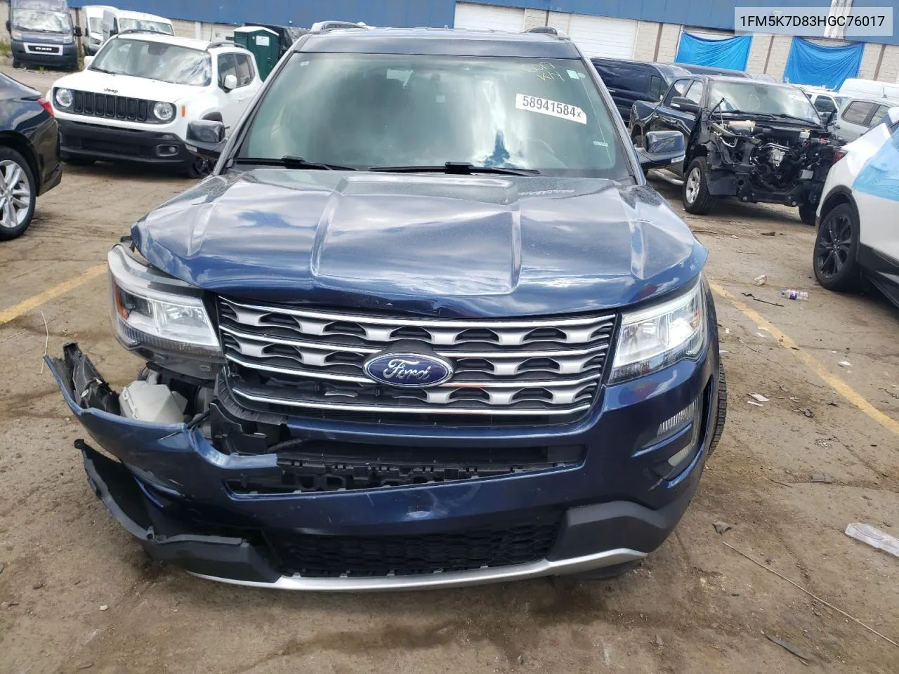 1FM5K7D83HGC76017 2017 Ford Explorer Xlt