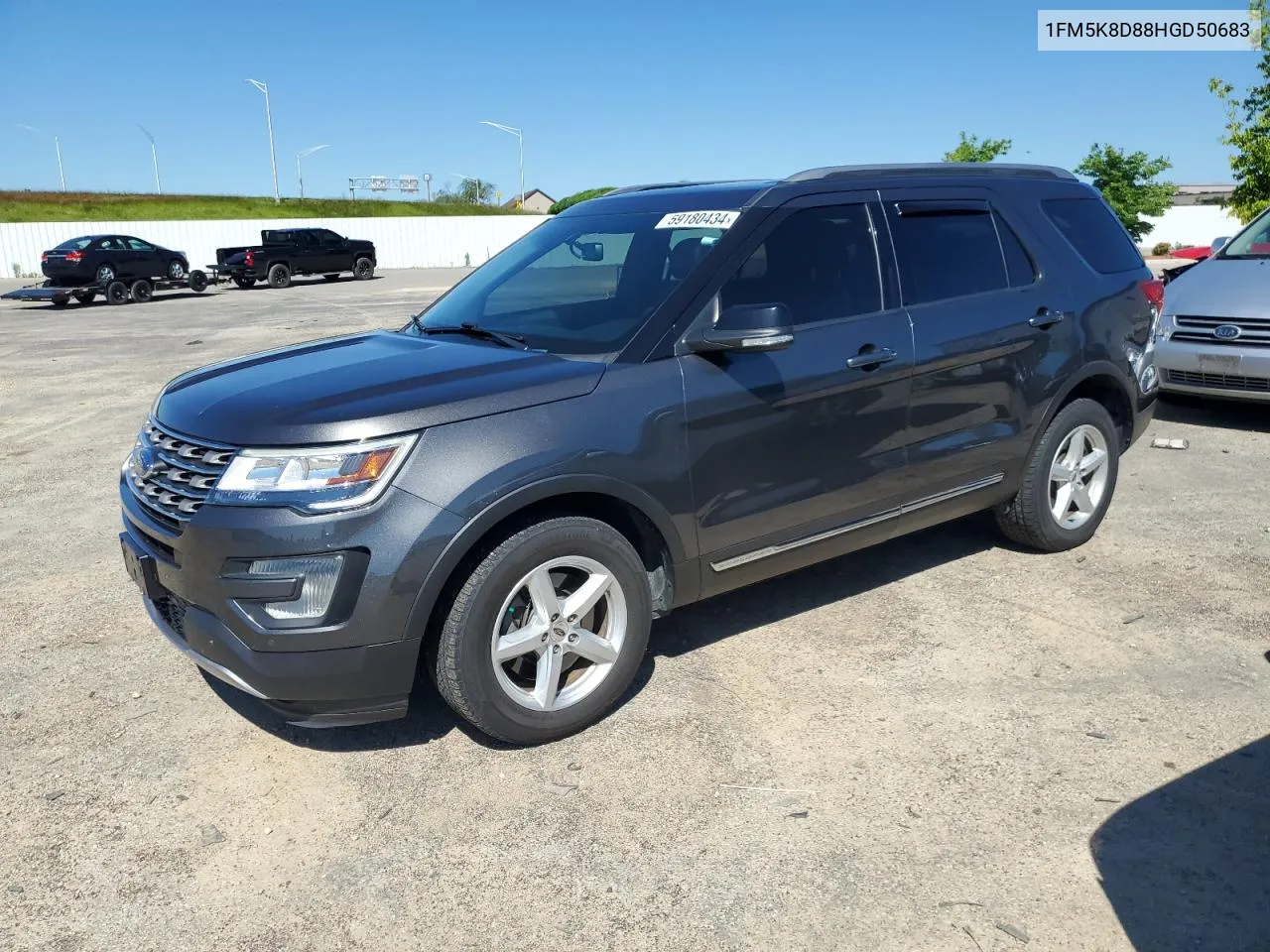 2017 Ford Explorer Xlt VIN: 1FM5K8D88HGD50683 Lot: 59180434