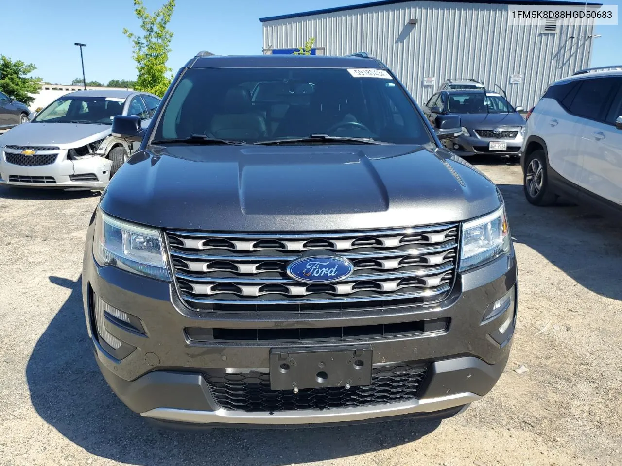 1FM5K8D88HGD50683 2017 Ford Explorer Xlt