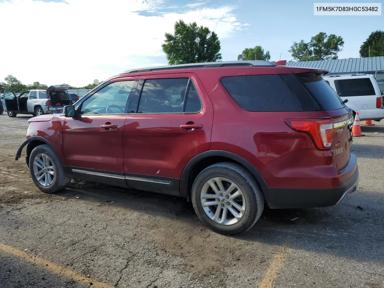 2017 Ford Explorer Xlt VIN: 1FM5K7D83HGC53482 Lot: 59259054