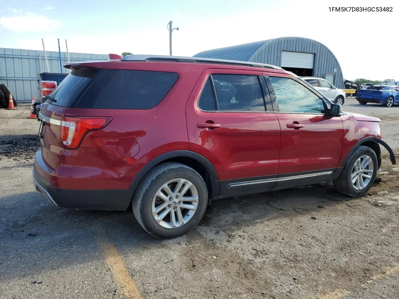 2017 Ford Explorer Xlt VIN: 1FM5K7D83HGC53482 Lot: 59259054