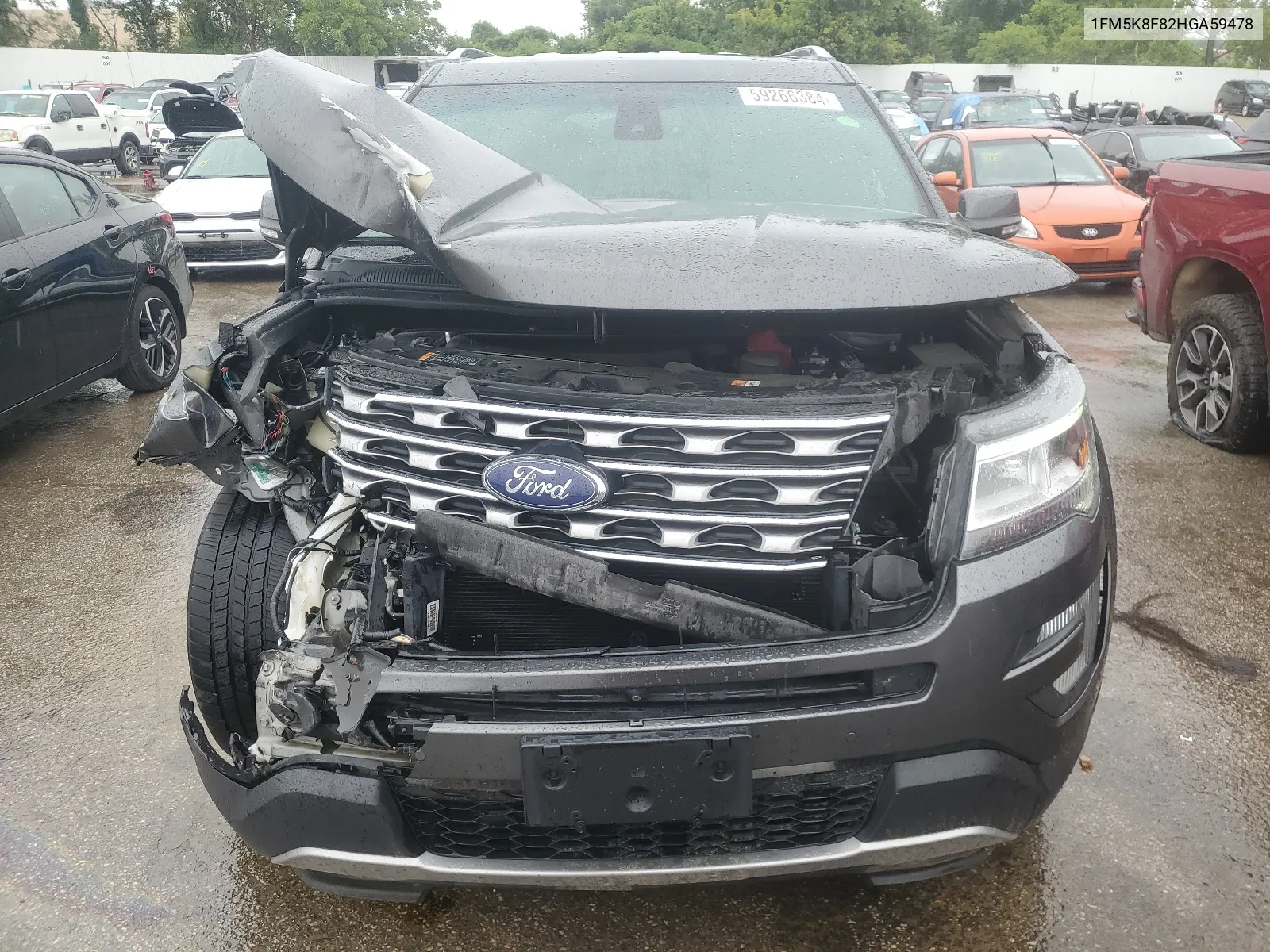 2017 Ford Explorer Limited VIN: 1FM5K8F82HGA59478 Lot: 59266384