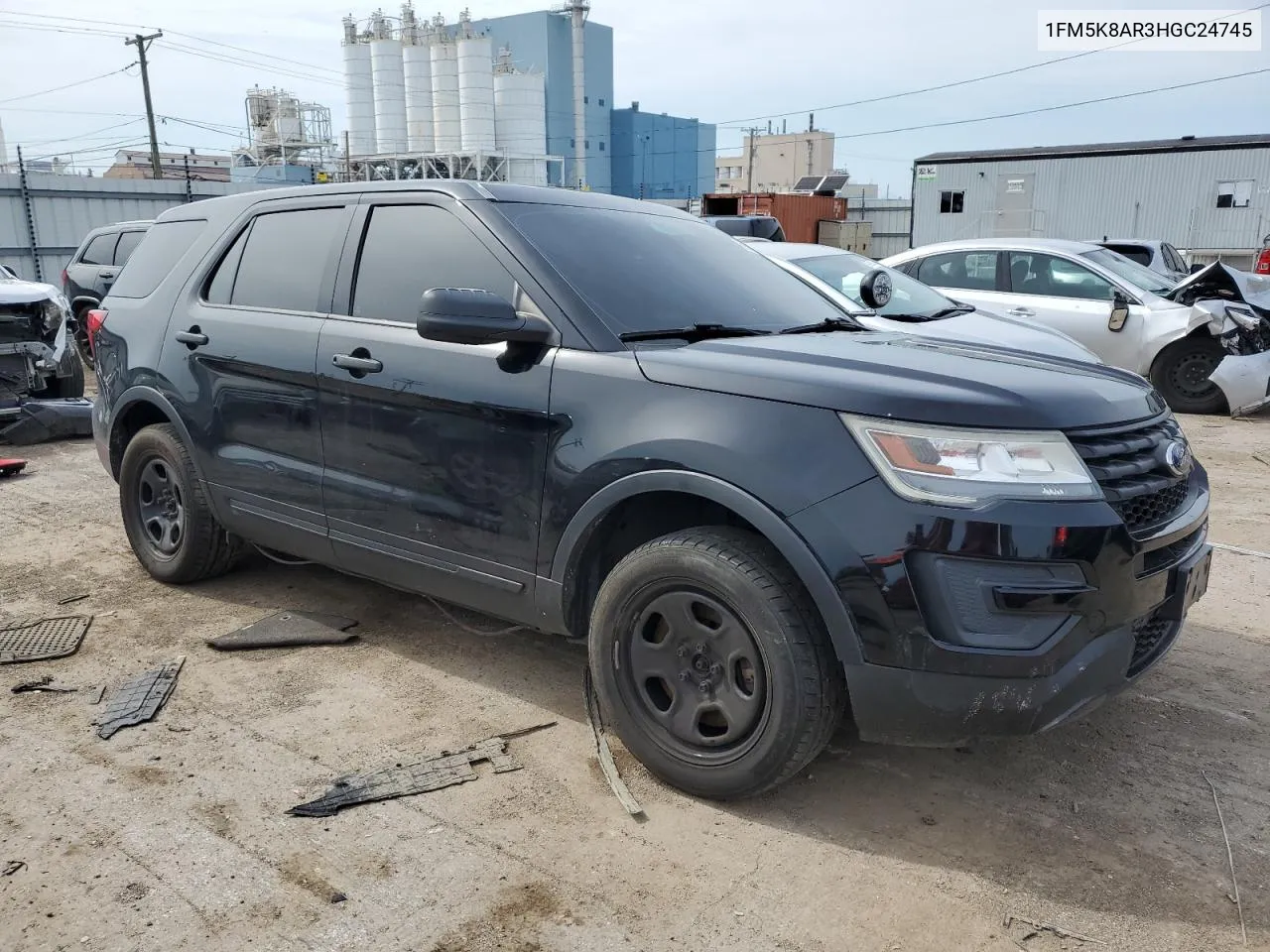 1FM5K8AR3HGC24745 2017 Ford Explorer Police Interceptor