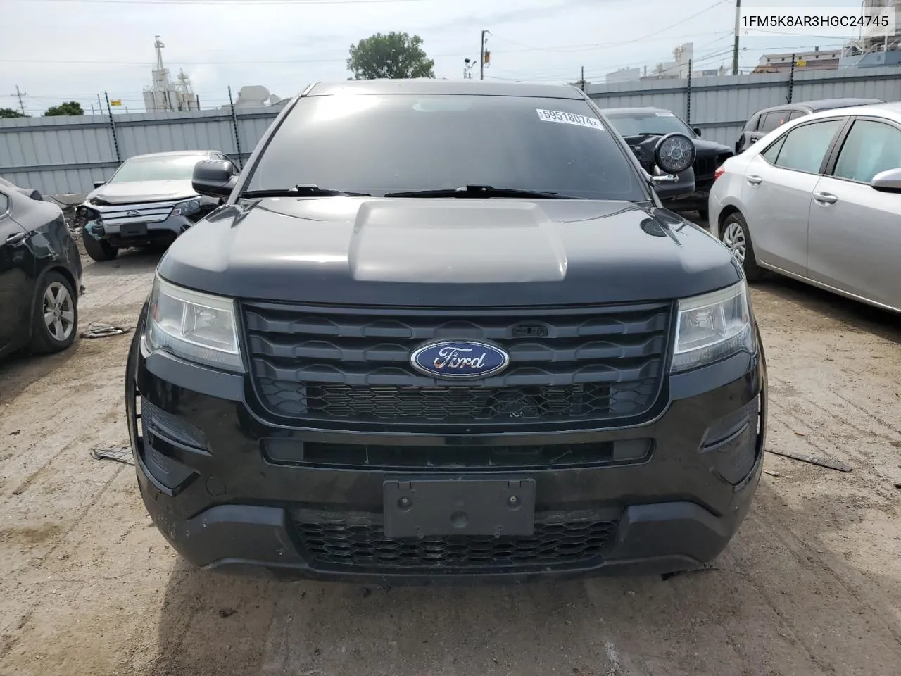 2017 Ford Explorer Police Interceptor VIN: 1FM5K8AR3HGC24745 Lot: 59518074