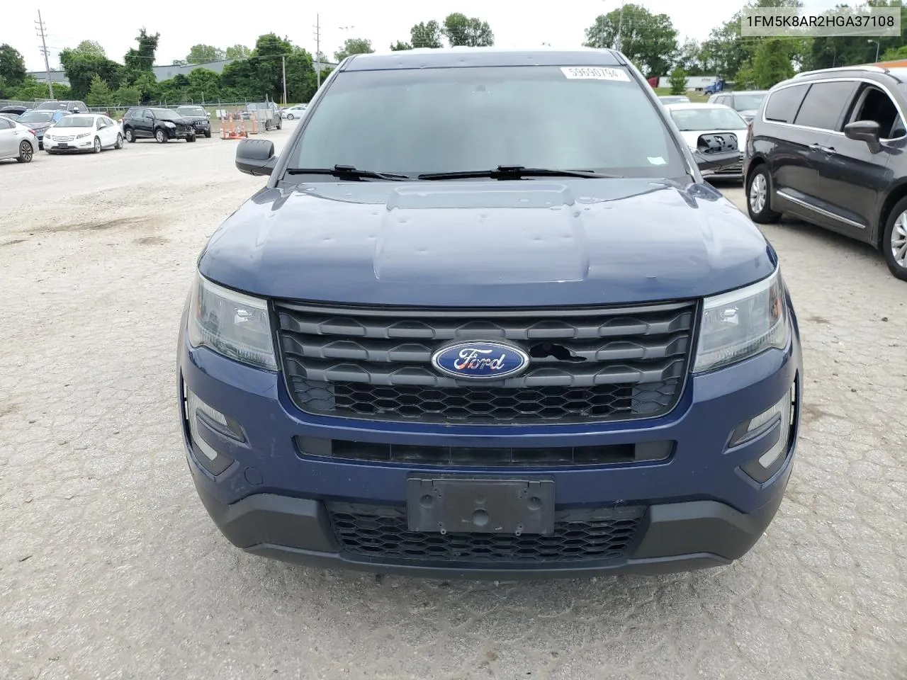 2017 Ford Explorer Police Interceptor VIN: 1FM5K8AR2HGA37108 Lot: 59690794