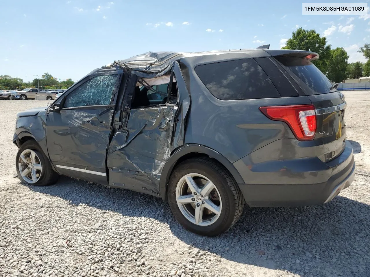 2017 Ford Explorer Xlt VIN: 1FM5K8D85HGA01089 Lot: 59893274