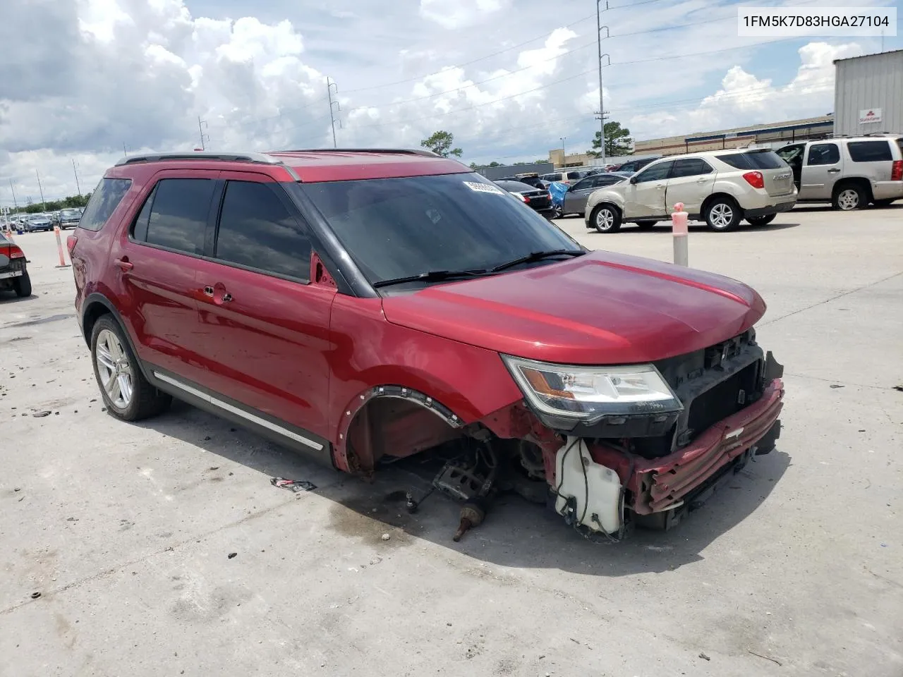 2017 Ford Explorer Xlt VIN: 1FM5K7D83HGA27104 Lot: 59999244