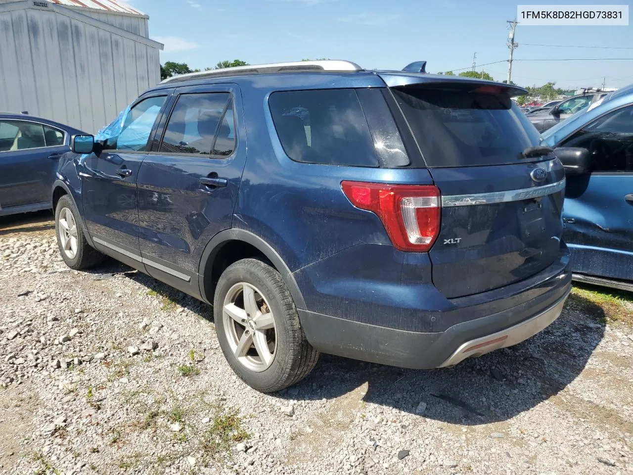 2017 Ford Explorer Xlt VIN: 1FM5K8D82HGD73831 Lot: 60286014