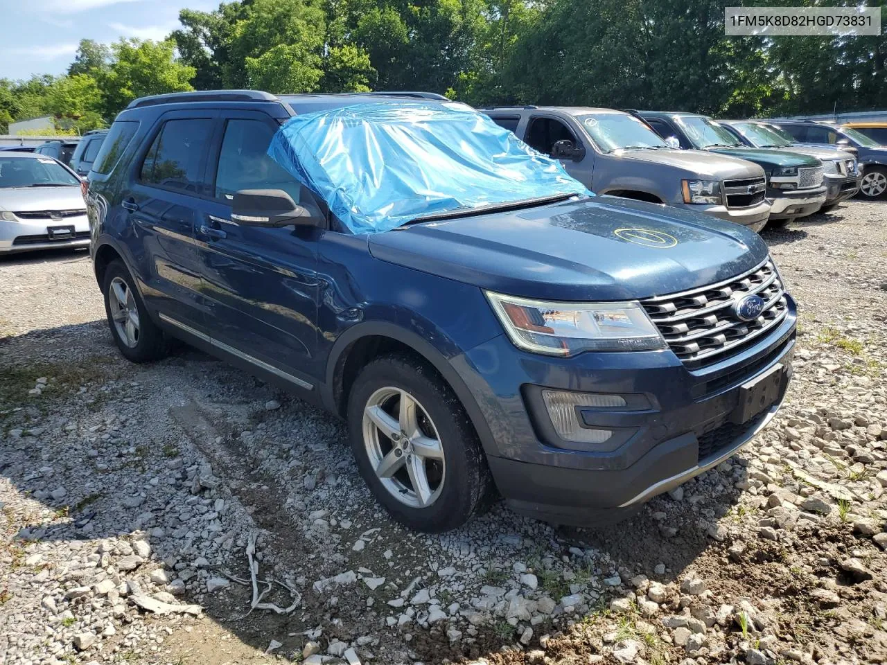 2017 Ford Explorer Xlt VIN: 1FM5K8D82HGD73831 Lot: 60286014