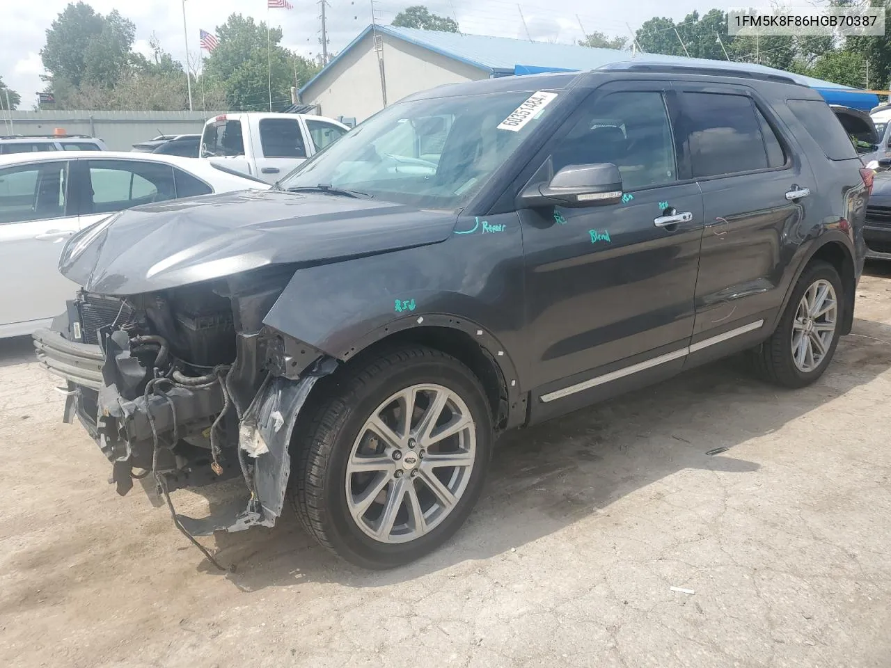 2017 Ford Explorer Limited VIN: 1FM5K8F86HGB70387 Lot: 60351484