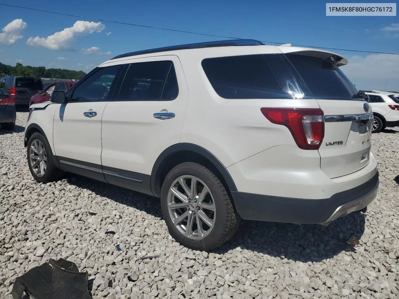 2017 Ford Explorer Limited VIN: 1FM5K8F80HGC76172 Lot: 60484904