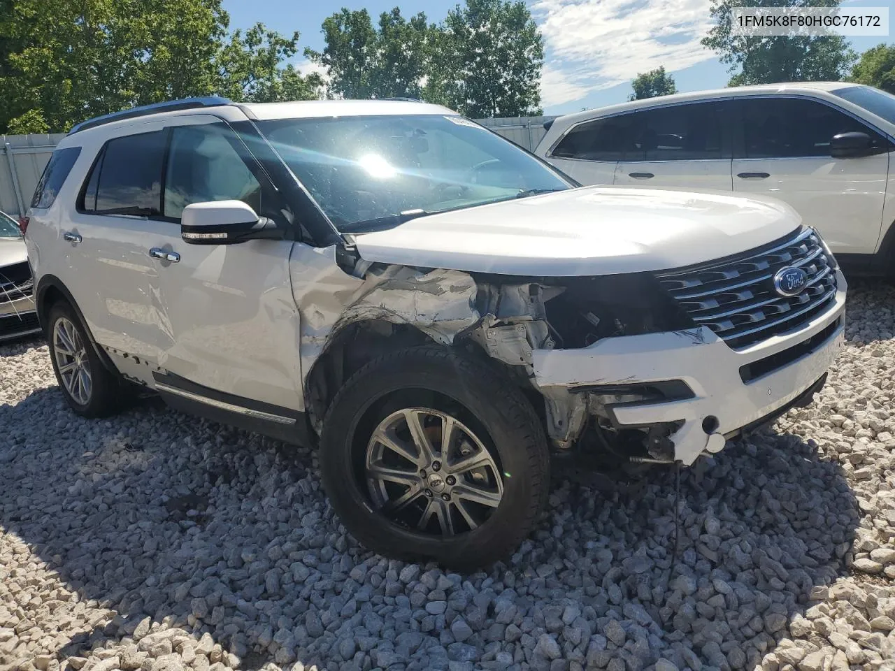 1FM5K8F80HGC76172 2017 Ford Explorer Limited