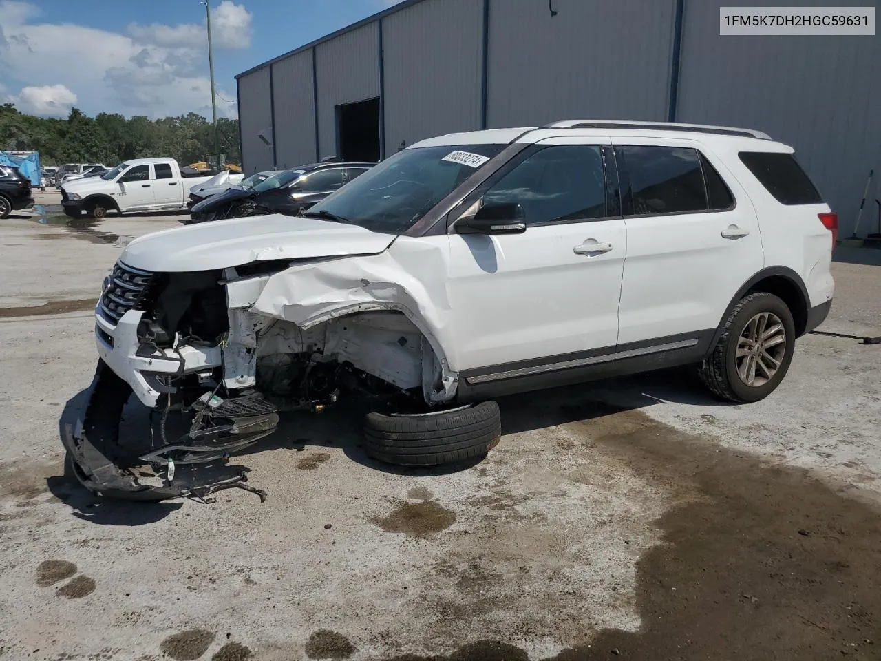 2017 Ford Explorer Xlt VIN: 1FM5K7DH2HGC59631 Lot: 60633274