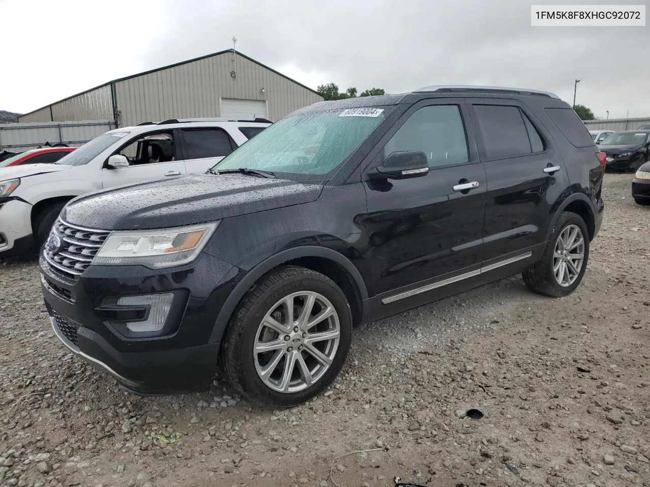 2017 Ford Explorer Limited VIN: 1FM5K8F8XHGC92072 Lot: 60919004