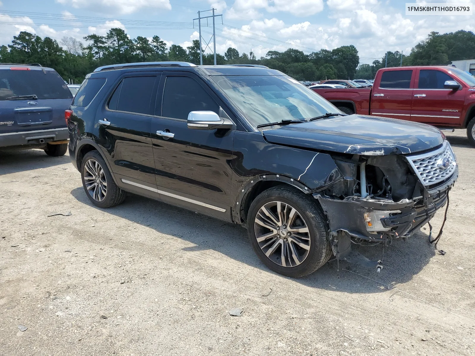 1FM5K8HT1HGD16793 2017 Ford Explorer Platinum