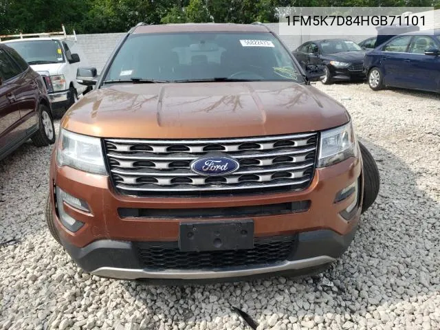 2017 Ford Explorer Xlt VIN: 1FM5K7D84HGB71101 Lot: 61381224