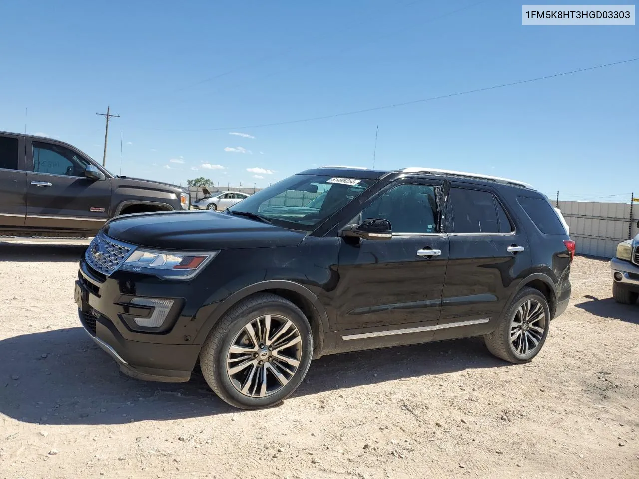 1FM5K8HT3HGD03303 2017 Ford Explorer Platinum