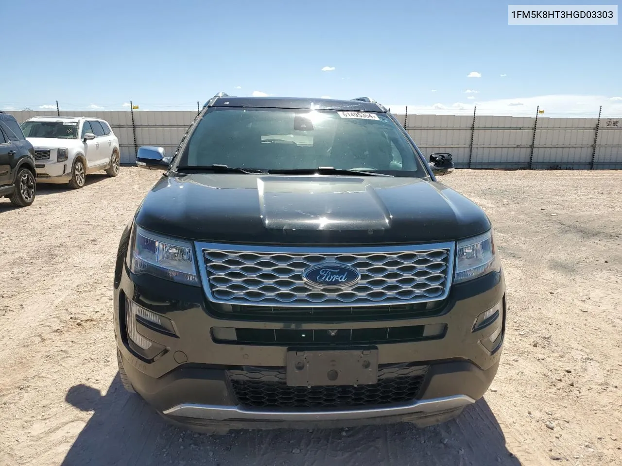 1FM5K8HT3HGD03303 2017 Ford Explorer Platinum