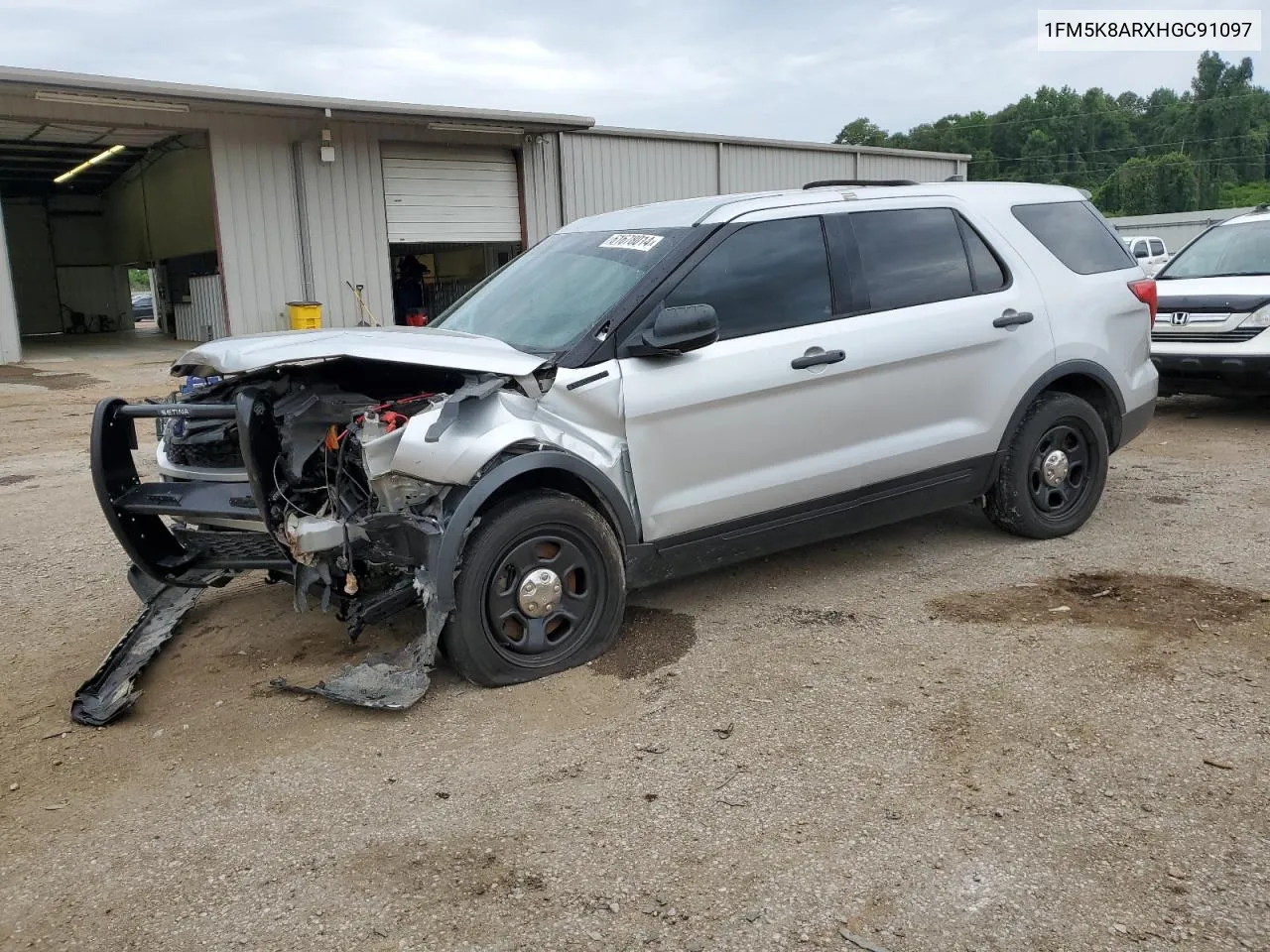 2017 Ford Explorer Police Interceptor VIN: 1FM5K8ARXHGC91097 Lot: 61678014