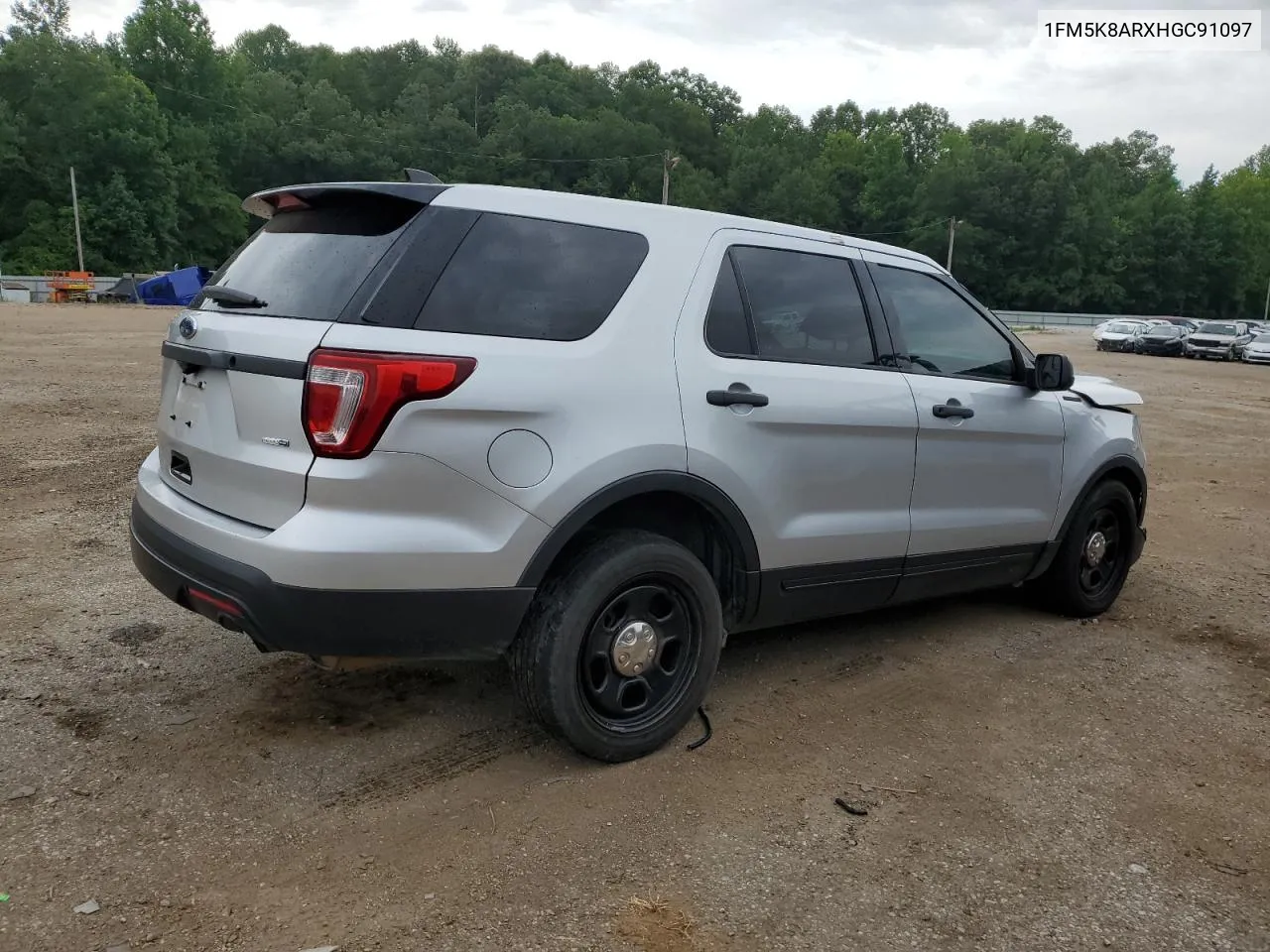 2017 Ford Explorer Police Interceptor VIN: 1FM5K8ARXHGC91097 Lot: 61678014