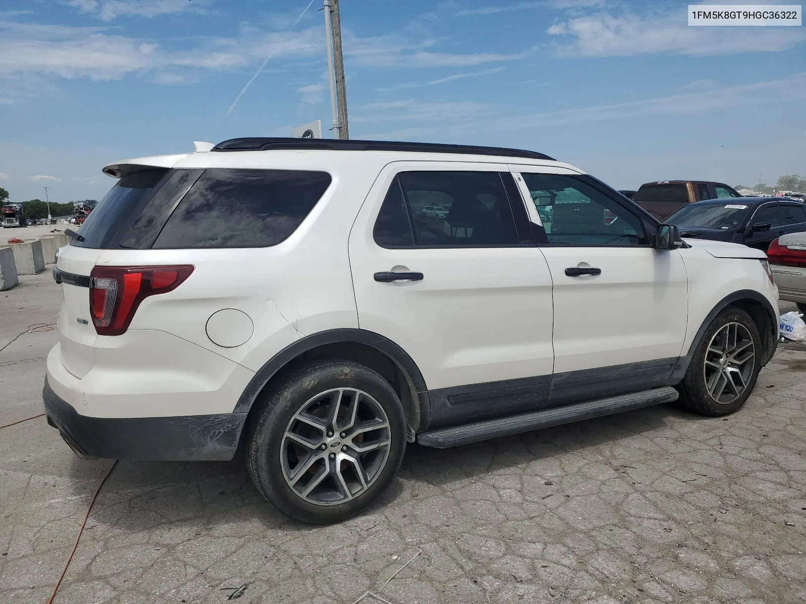 2017 Ford Explorer Sport VIN: 1FM5K8GT9HGC36322 Lot: 62149234