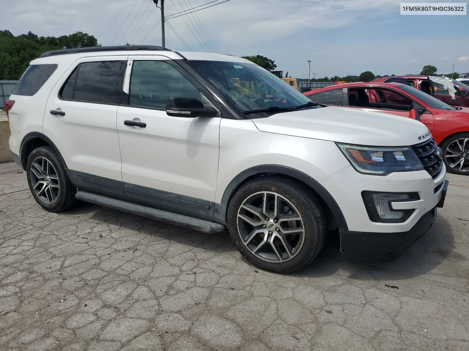 2017 Ford Explorer Sport VIN: 1FM5K8GT9HGC36322 Lot: 62149234