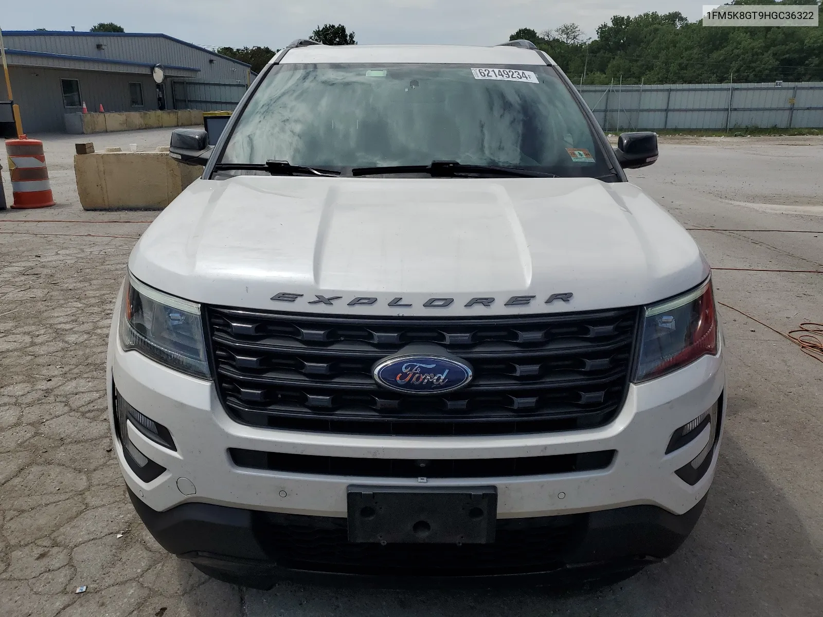 2017 Ford Explorer Sport VIN: 1FM5K8GT9HGC36322 Lot: 62149234