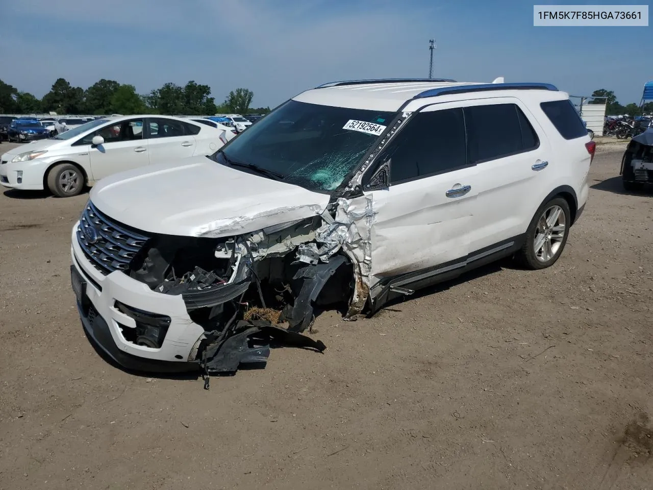 2017 Ford Explorer Limited VIN: 1FM5K7F85HGA73661 Lot: 62422834