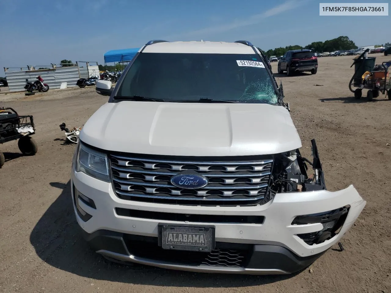 2017 Ford Explorer Limited VIN: 1FM5K7F85HGA73661 Lot: 62422834