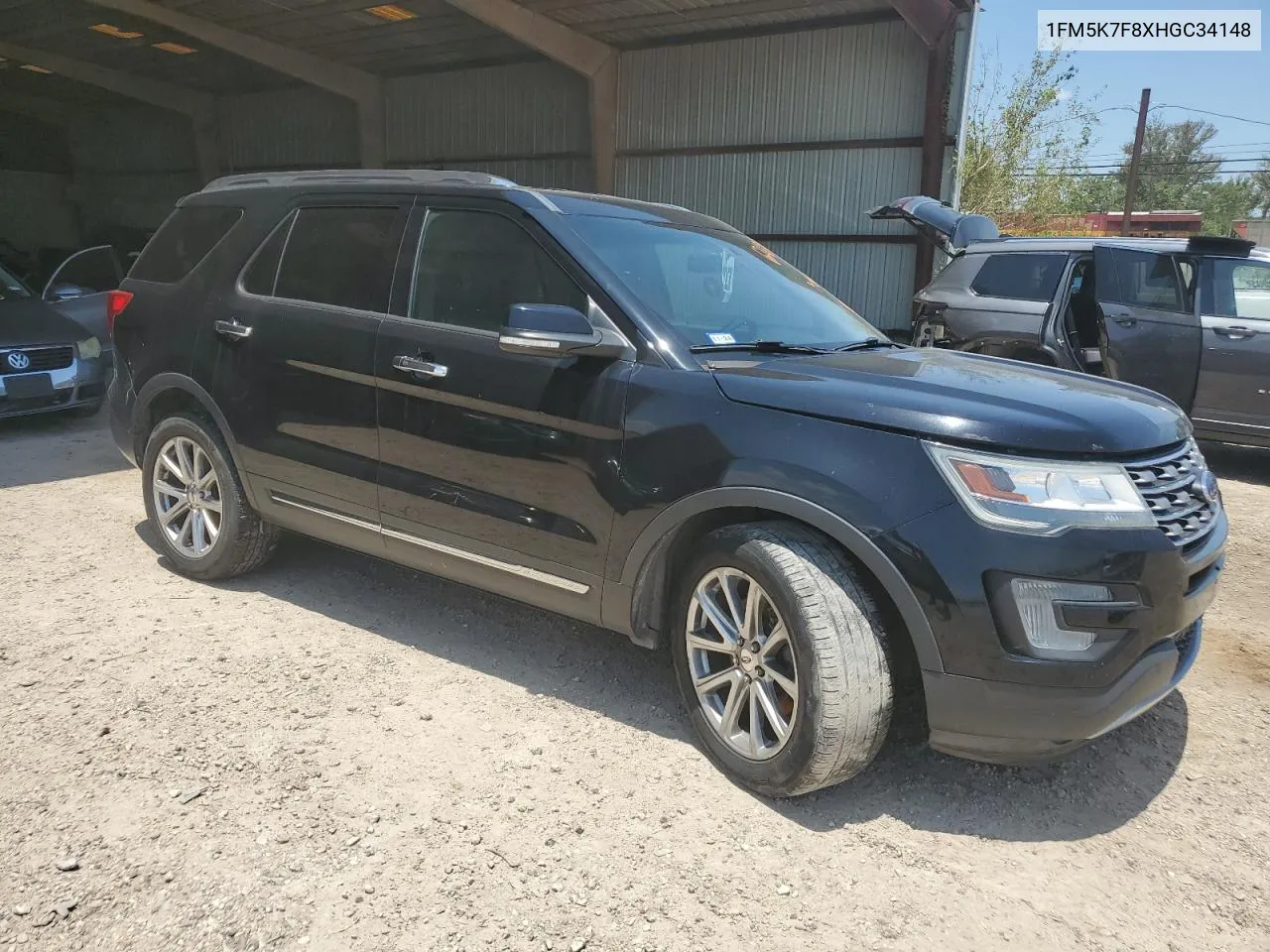 1FM5K7F8XHGC34148 2017 Ford Explorer Limited