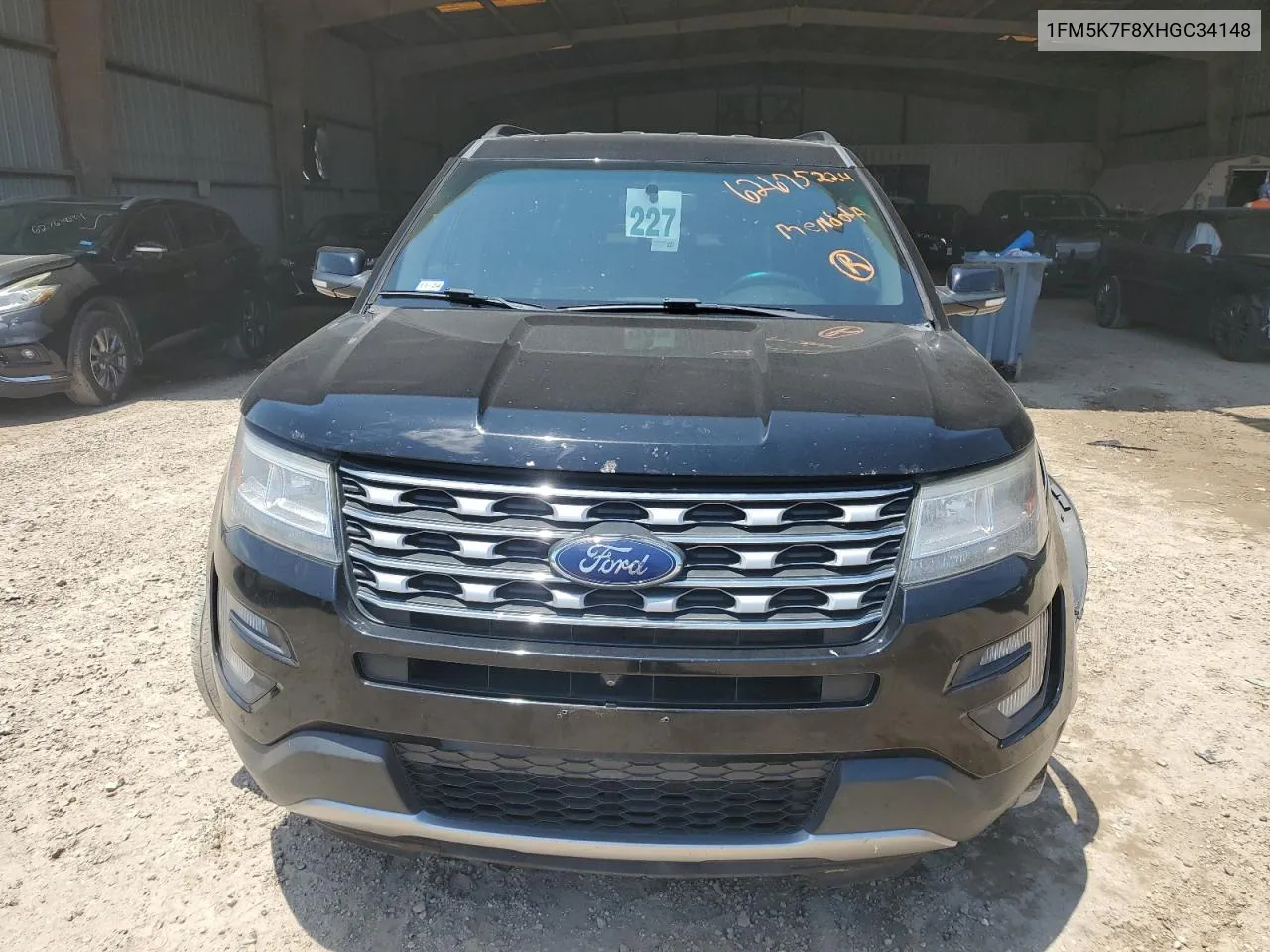 2017 Ford Explorer Limited VIN: 1FM5K7F8XHGC34148 Lot: 62675224