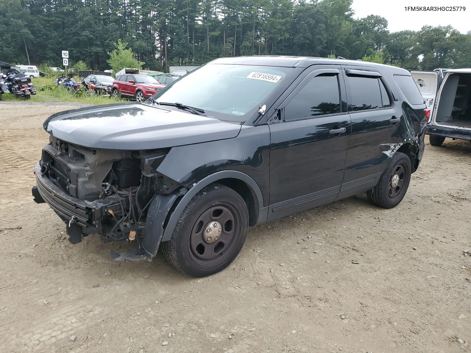 2017 Ford Explorer Police Interceptor VIN: 1FM5K8AR3HGC25779 Lot: 62816594