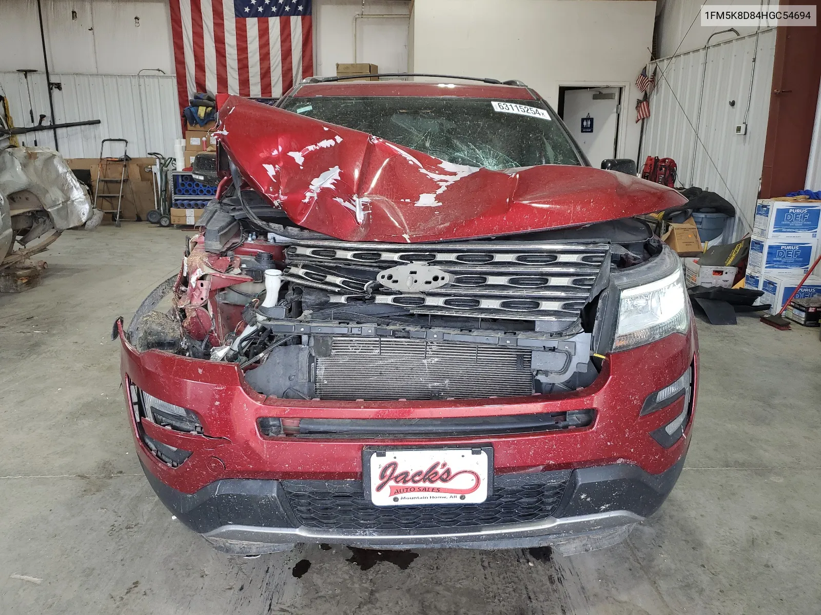 1FM5K8D84HGC54694 2017 Ford Explorer Xlt