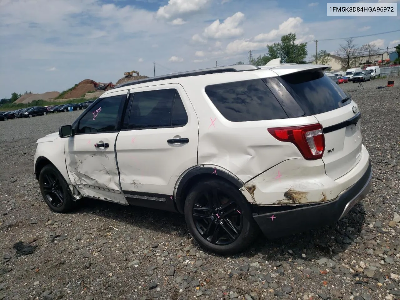 2017 Ford Explorer Xlt VIN: 1FM5K8D84HGA96972 Lot: 63384154