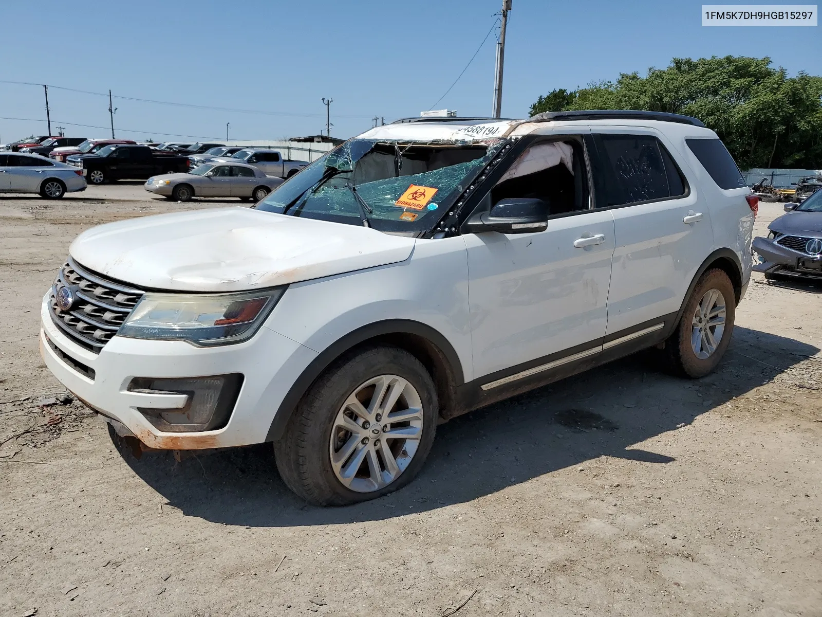 1FM5K7DH9HGB15297 2017 Ford Explorer Xlt