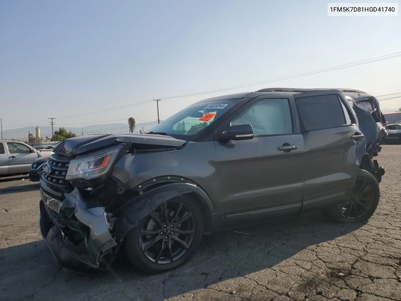 2017 Ford Explorer Xlt VIN: 1FM5K7D81HGD41740 Lot: 64625244