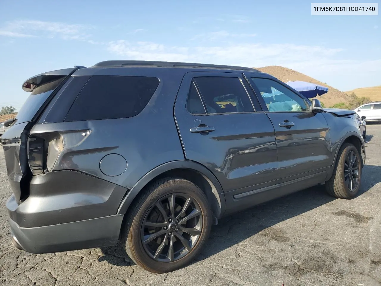 2017 Ford Explorer Xlt VIN: 1FM5K7D81HGD41740 Lot: 64625244