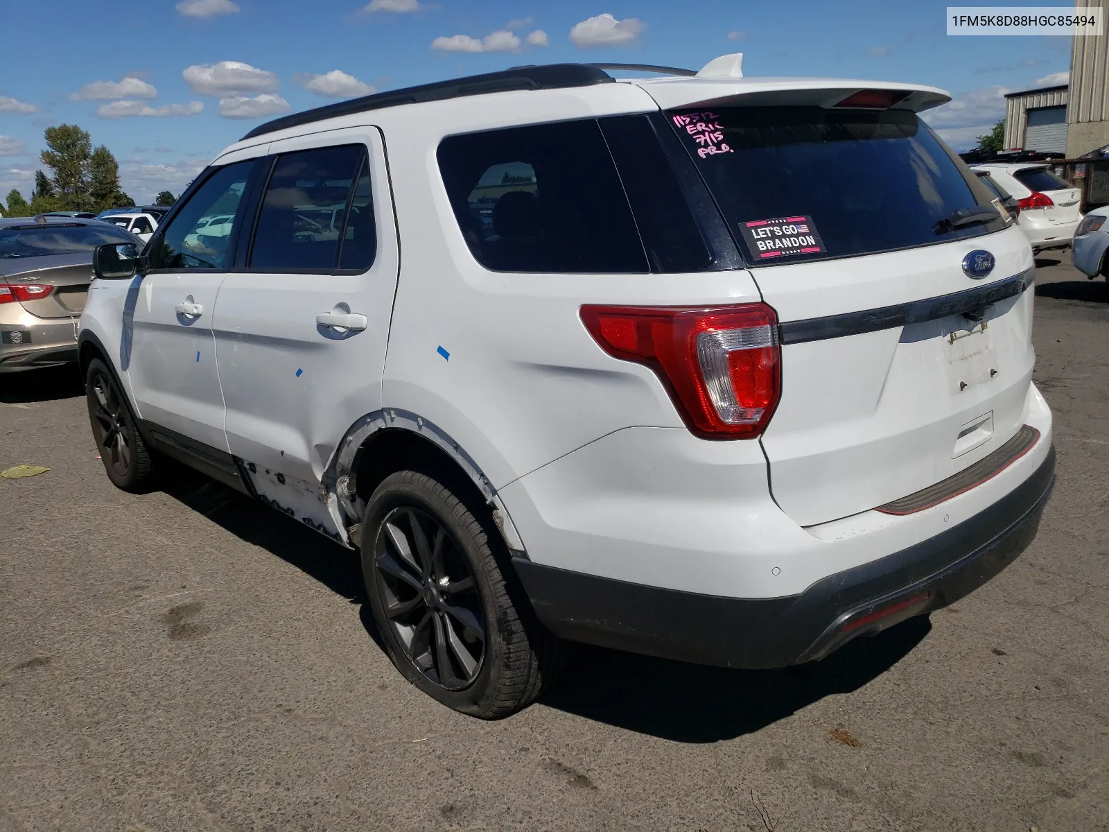 2017 Ford Explorer Xlt VIN: 1FM5K8D88HGC85494 Lot: 64780854