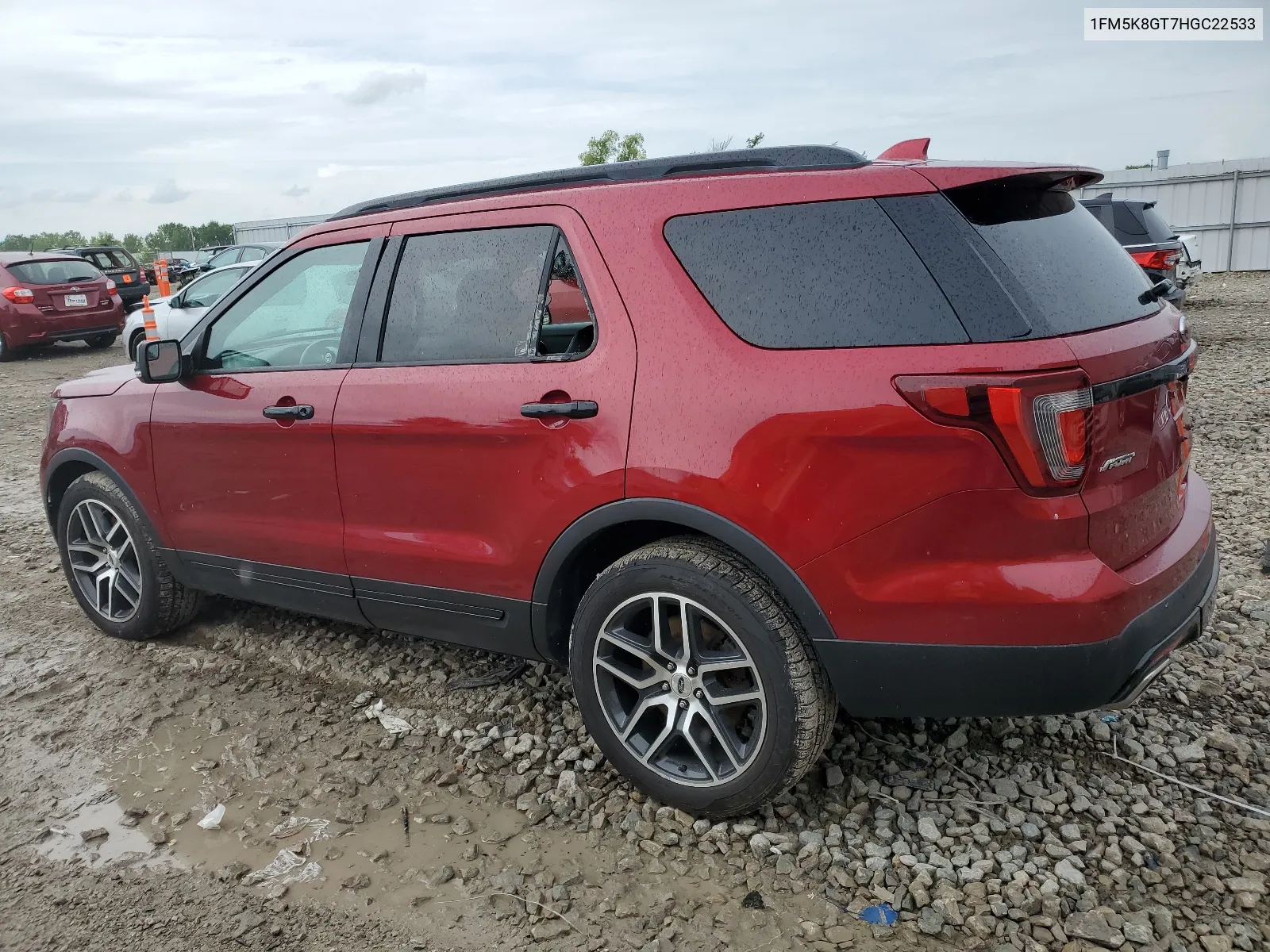 2017 Ford Explorer Sport VIN: 1FM5K8GT7HGC22533 Lot: 65129034