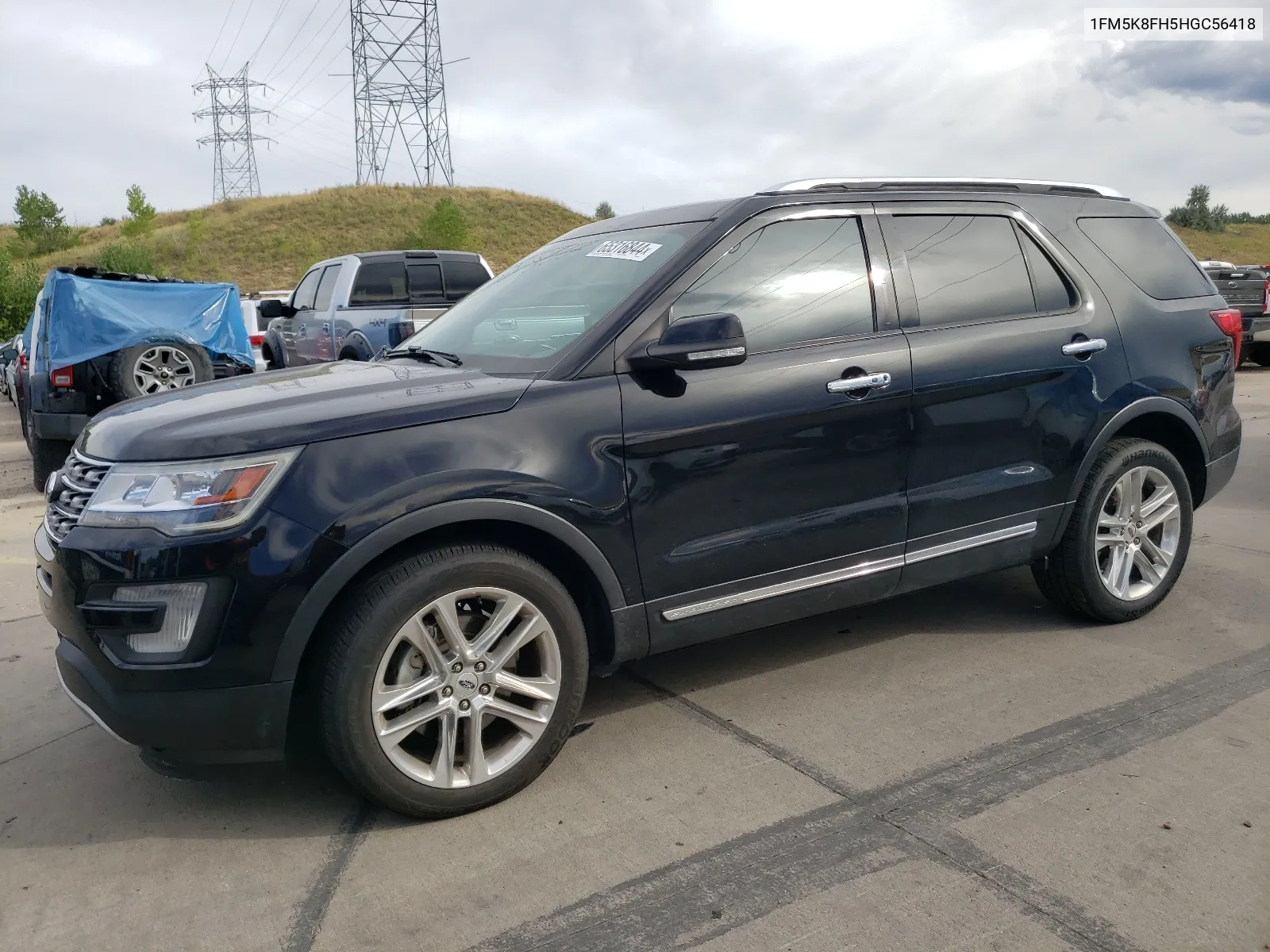 2017 Ford Explorer Limited VIN: 1FM5K8FH5HGC56418 Lot: 65316844