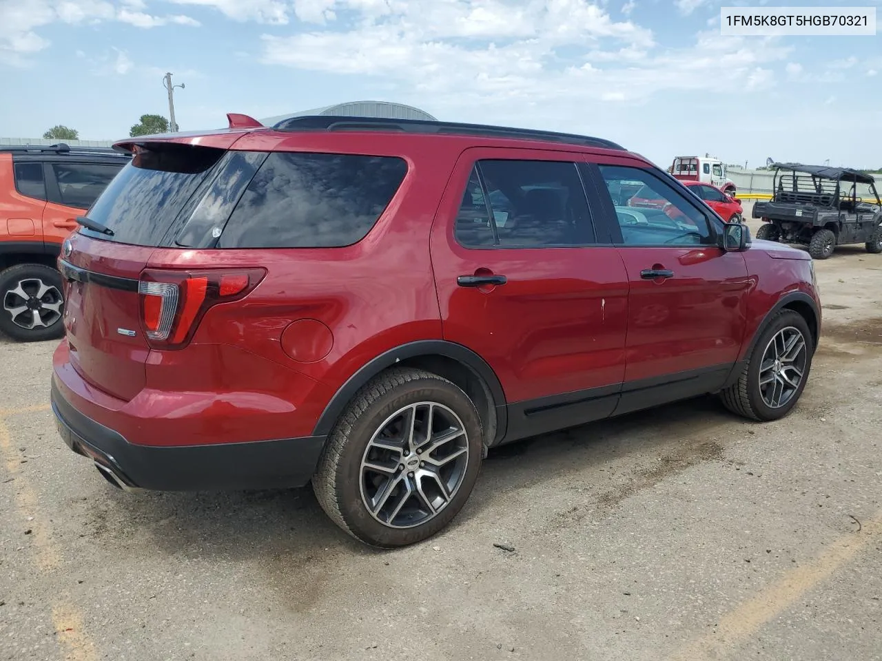 2017 Ford Explorer Sport VIN: 1FM5K8GT5HGB70321 Lot: 65358434