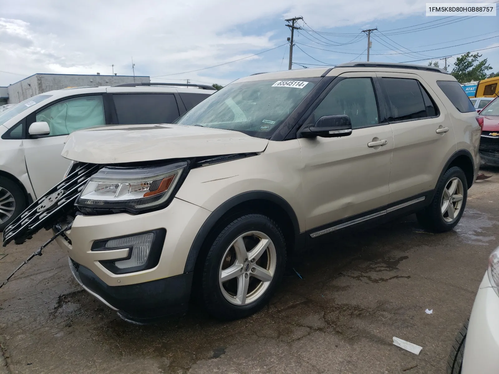 2017 Ford Explorer Xlt VIN: 1FM5K8D80HGB88757 Lot: 65545114